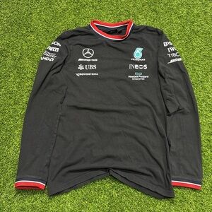 Mercedes AMG Petronas Black Crewneck with Red Trim